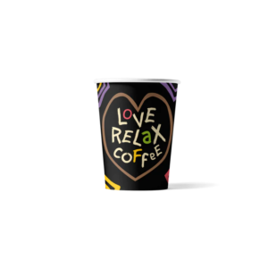 Beker Karton 230cc 1000st Love, Relax, Coffee