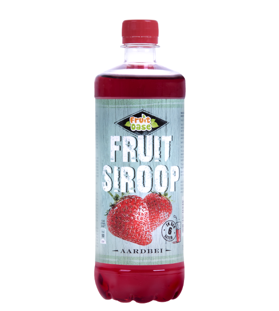 Fruit Oase aardbei fruitsiroop 6x0,75ltr