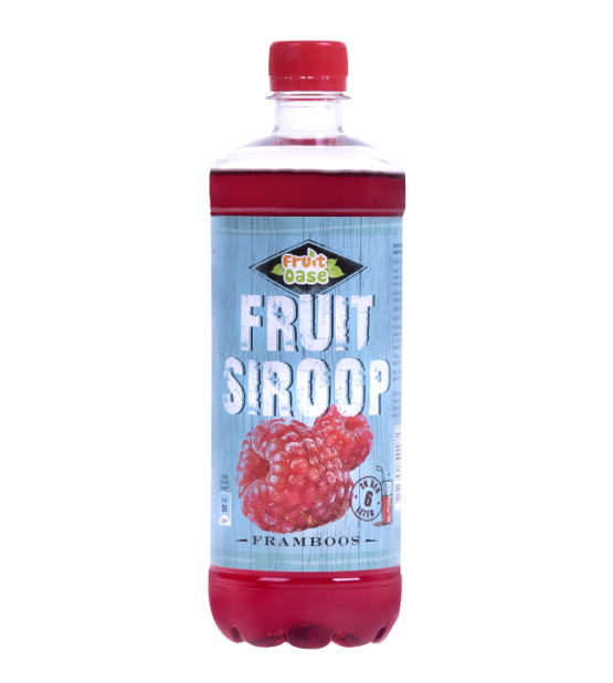 Fruit Oase framboos fruitsiroop 6x0,75ltr