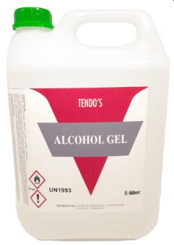 Tendo desinfectie gel can 70% alcohol 5 liter