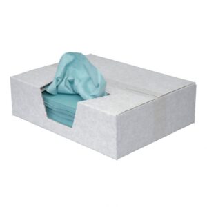 Euro Toptex blauw 38 x 30cm 250st in dispenserdoos