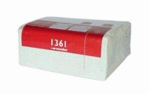 Vendor handdoekcassette 2lgs wit plakstrip 55 mtr 12 cassette - 1361