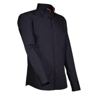 Giovanni Capraro overhemd black-red 914-85