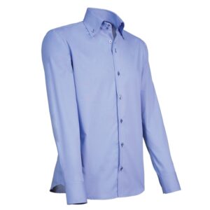 Giovanni Capraro overhemd light blue-navy 915-39-M
