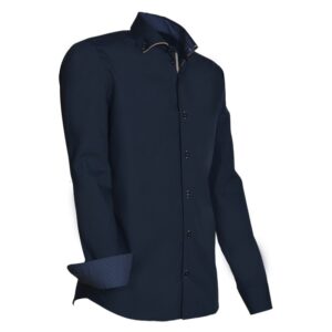 Giovanni Capraro overhemd navy 925-38-3XL