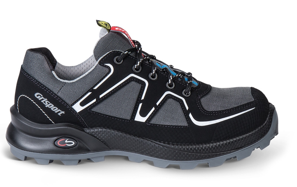 Grisport cross safety Ariel werkschoen dames laag zwart-grijs S3