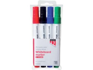 Whiteboardstift Quantore rond 1-1.5mm 4st assorti