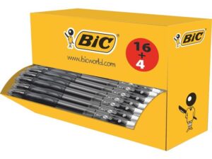 Gelschrijver Bic Gelocity 0,3mm zwart doos à 16st+4 gratis