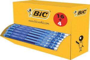 Gelschrijver Bic Gelocity 0,3mm blauw doos à 16st+4 gratis