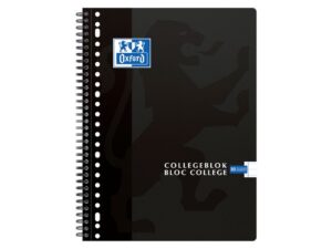 Collegeblok Oxford A4 23-gaats lijn 160blz zwart