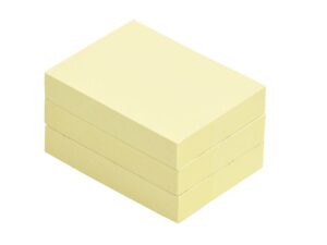 Memoblok Quantore 38x51mm geel 4st
