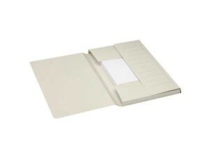 Dossiermap Secolor Mammoet folio 3 kleppen 270gr grijs 10st