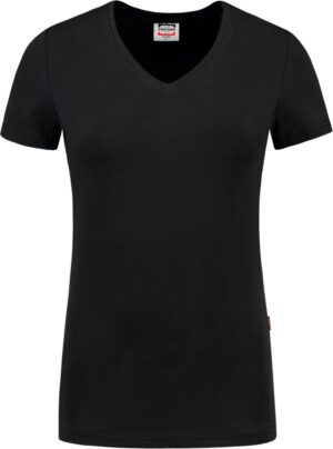 Tricorp t-shirt v hals fitted dames 101008 black