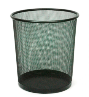 Ronde metalen papiermand 19ltr