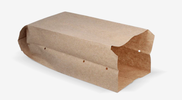 Snackzakken kraft nr 25 50gr geperforeerd BIO 0.5 pond 1600st