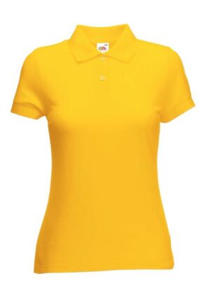 Fruit of the Loom polo dames 65/35 632120 sunflower