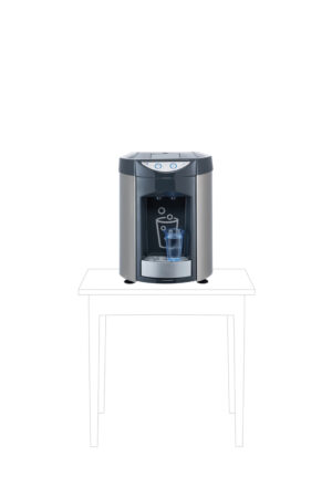 Waterkoeler Evopure TT tafelmodel op vaste waterleiding koud en ongekoeld