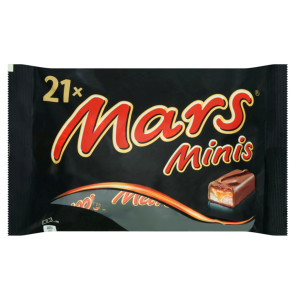 Mars mini's chocolade uitdeelzak 12st