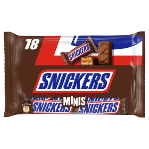 Snickers mini's chocolade uitdeelzak 12st