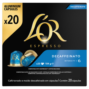 L'Or Espresso Decaffeinato intensity 6 20st