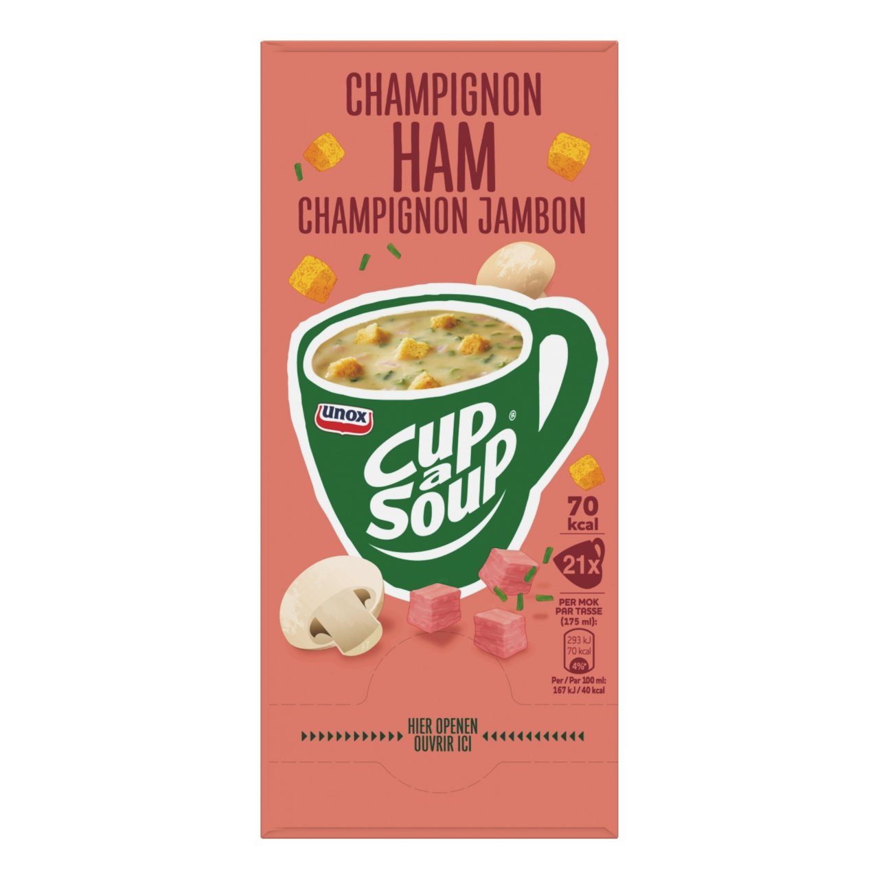 Cup a Soup Champignon Ham 21 à 175 ml