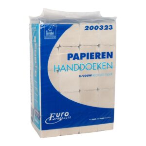 Euro Z-vouw handdoek 2lgs 23 x 24cm 20 x 190st