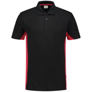 Tricorp poloshirt bicolor 202004 black-red L