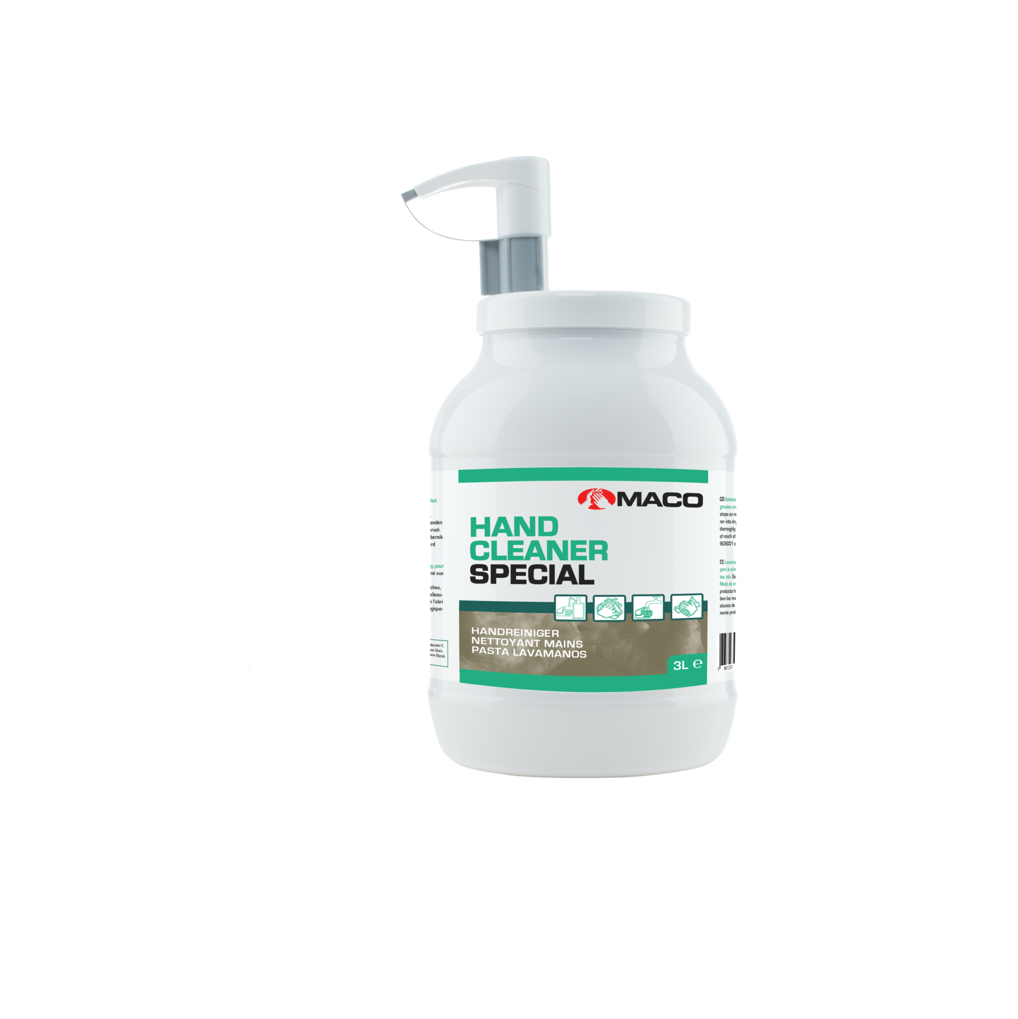 Maco hand cleaner special + pomp 3ltr