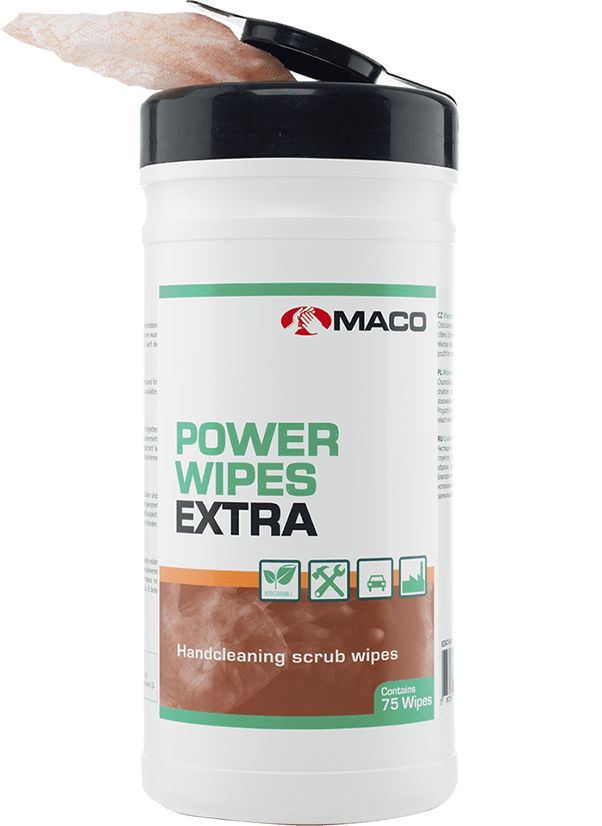 Maco scrub wipes extreme-oranje bus 75st
