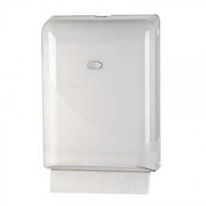 Pearl White interfold / z-fold handdoekdispenser