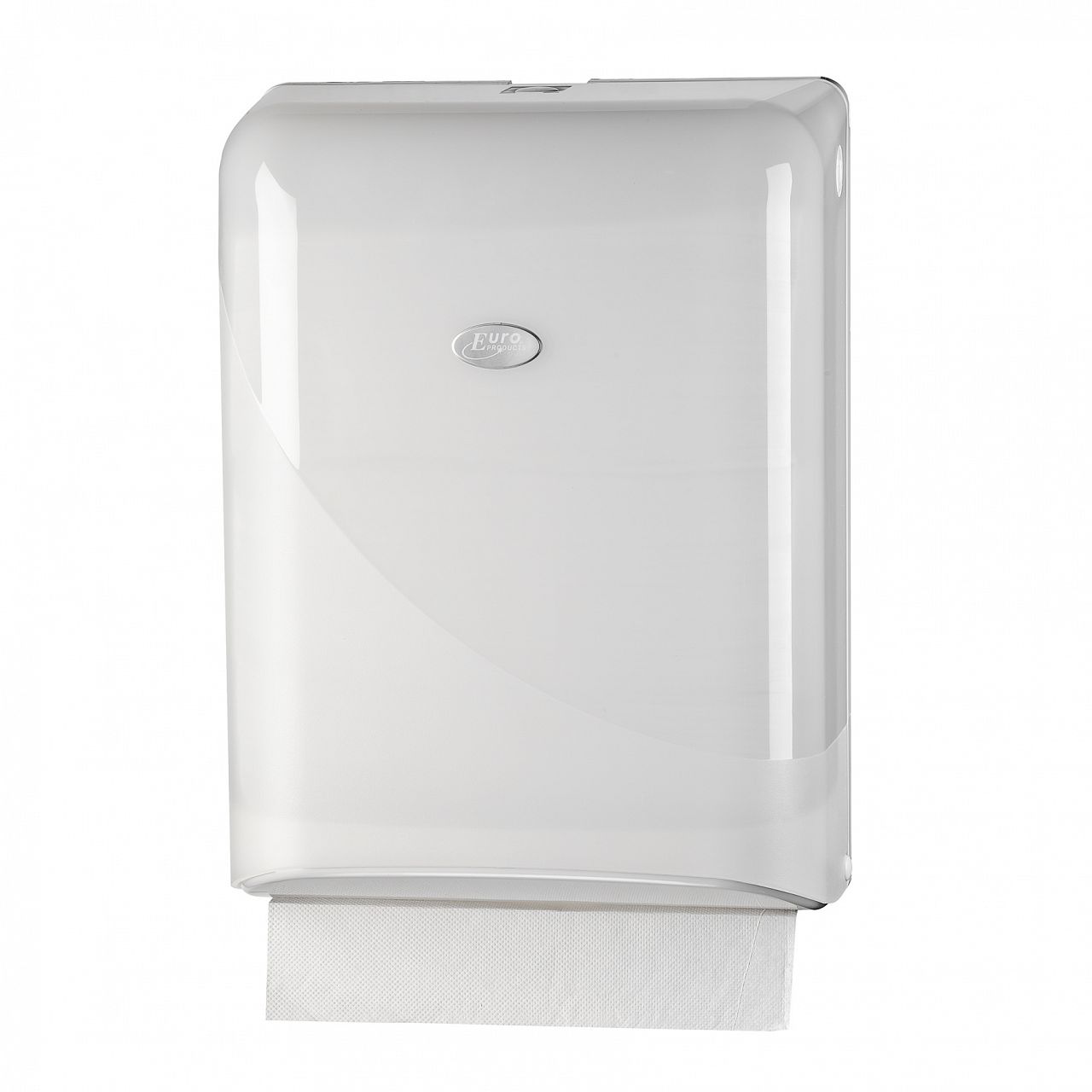 Pearl White interfold / z-fold handdoekdispenser