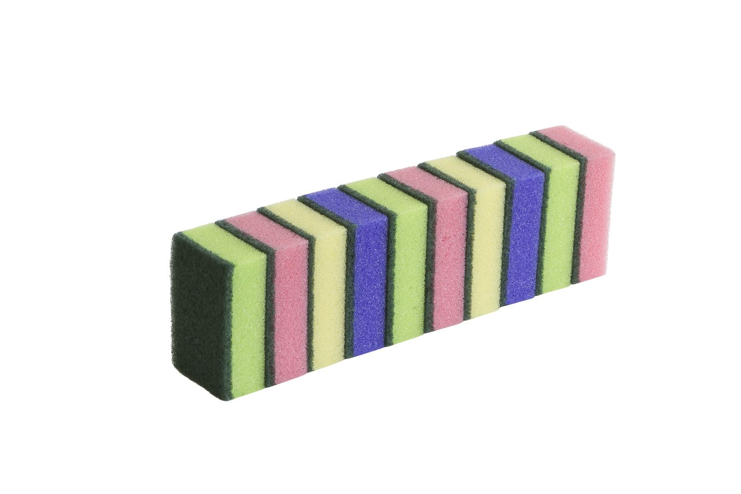Schuurspons assorti 90x60x30mm 10st