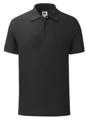 Fruit of the Loom polo 65/35 tailored fit zwart