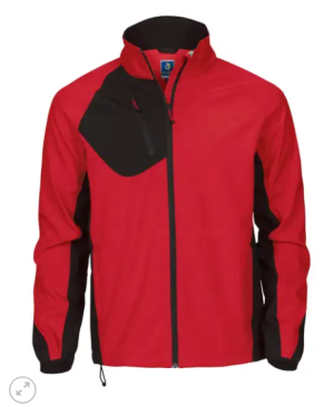 Projob 642422-35 softshell jas rood-zwart