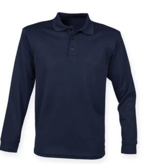 Henbury H478 poloshirt lange mouw