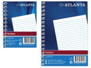 Notitieboek Atlanta A7 lijn 5 blz met zijspiraal
