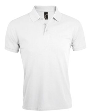 Sol's poloshirt Prime men 65%polyester/ 35%katoen 800571 wit
