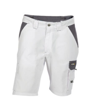 Dassy Roma korte broek 245 gram 65% polyester/ 35% katoen wit-grijs
