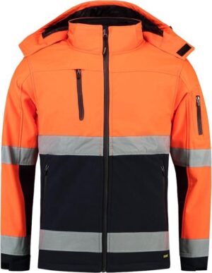 Tricorp softshell jas bicolor 403007 oranje-navy