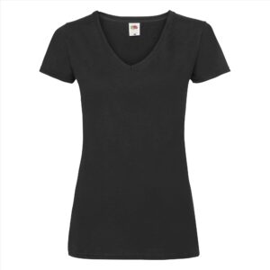 FOLT v-hals km t-shirt dames zwart M