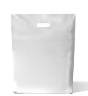 Draagtas wit LDPE 37x44cm mu 200st