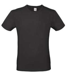 B&C t-shirt E150 zwart 4XL