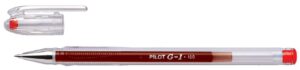 Geschrijver Quantore grip drukknop 0.7 mm rood 12st.