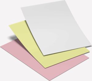 Giroform digital wit geel roze 3x167 sets
