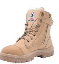 Steel blue southern cross zip werkschoen beige S3