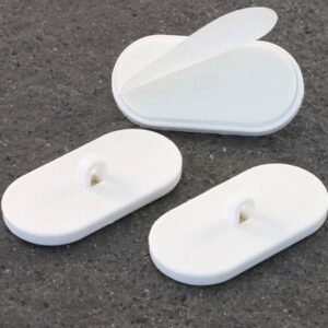 Kleefoogje 19x19mm wit 100st