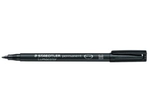 Viltstift Staedtler OHP Lumocolor 317 1.0mm zwart medium