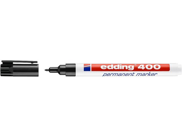 Viltstift Edding 400 rond zwart 1mm