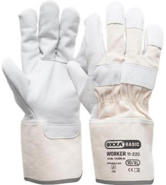 OXXA Worker 11-220 handschoen wit 10-XL paar