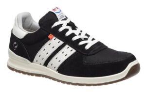 Quick Sprint werkschoen zwart met witte striping S1P 42